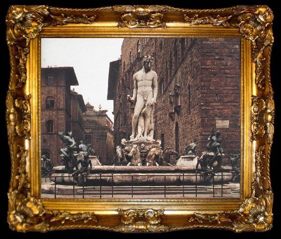 framed  AMMANATI, Bartolomeo Fountain of Neptune   nnn, ta009-2